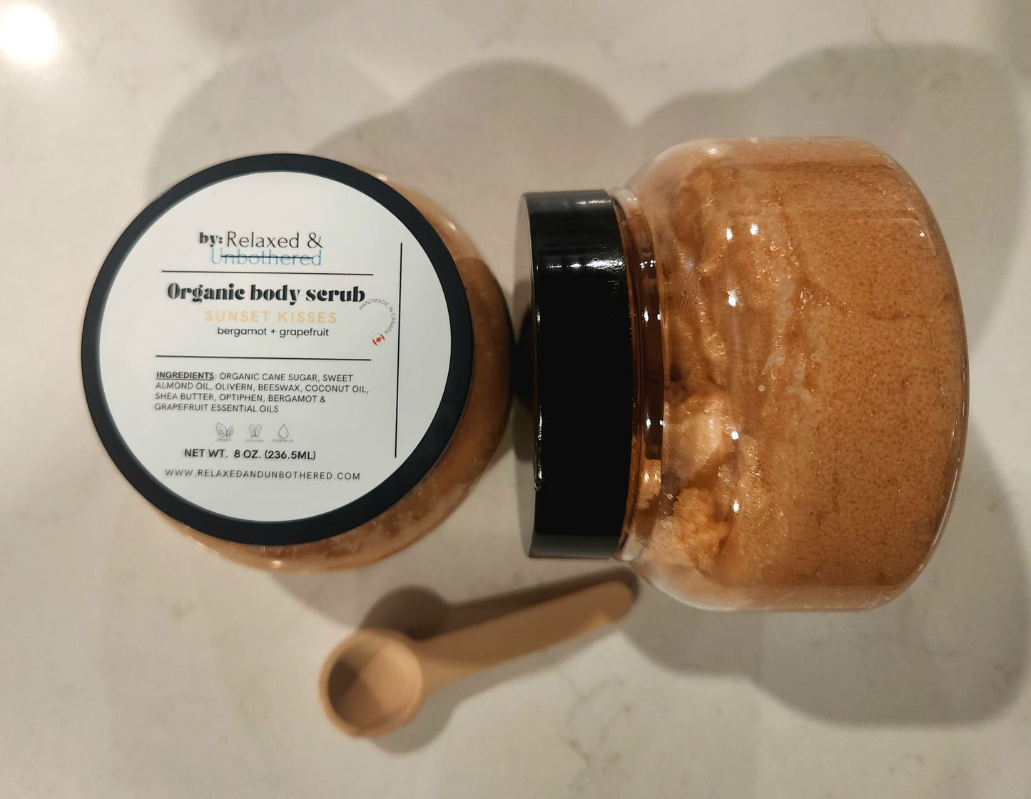 Sunset Kisses [bergamot + grapefruit] Organic Body Scrub (8oz)