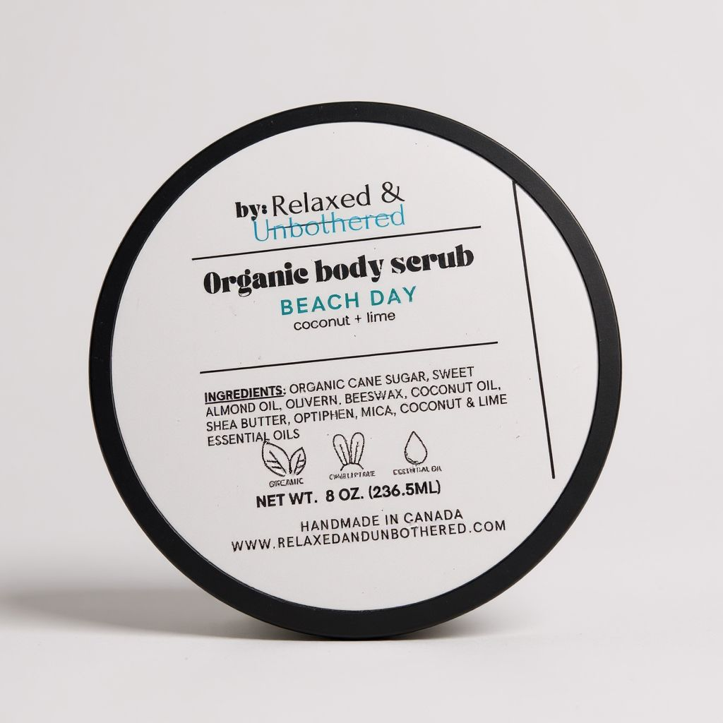 Beach Day [coconut + lime] Organic Body Scrub (8oz)