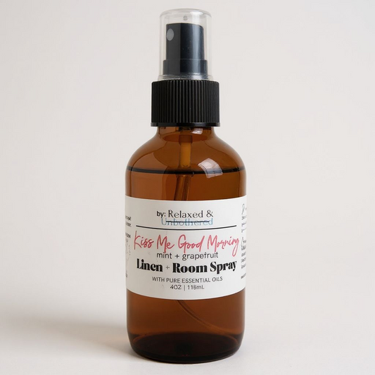 Kiss me good morning (mint + pink grapefruit) Room + Linen Spray