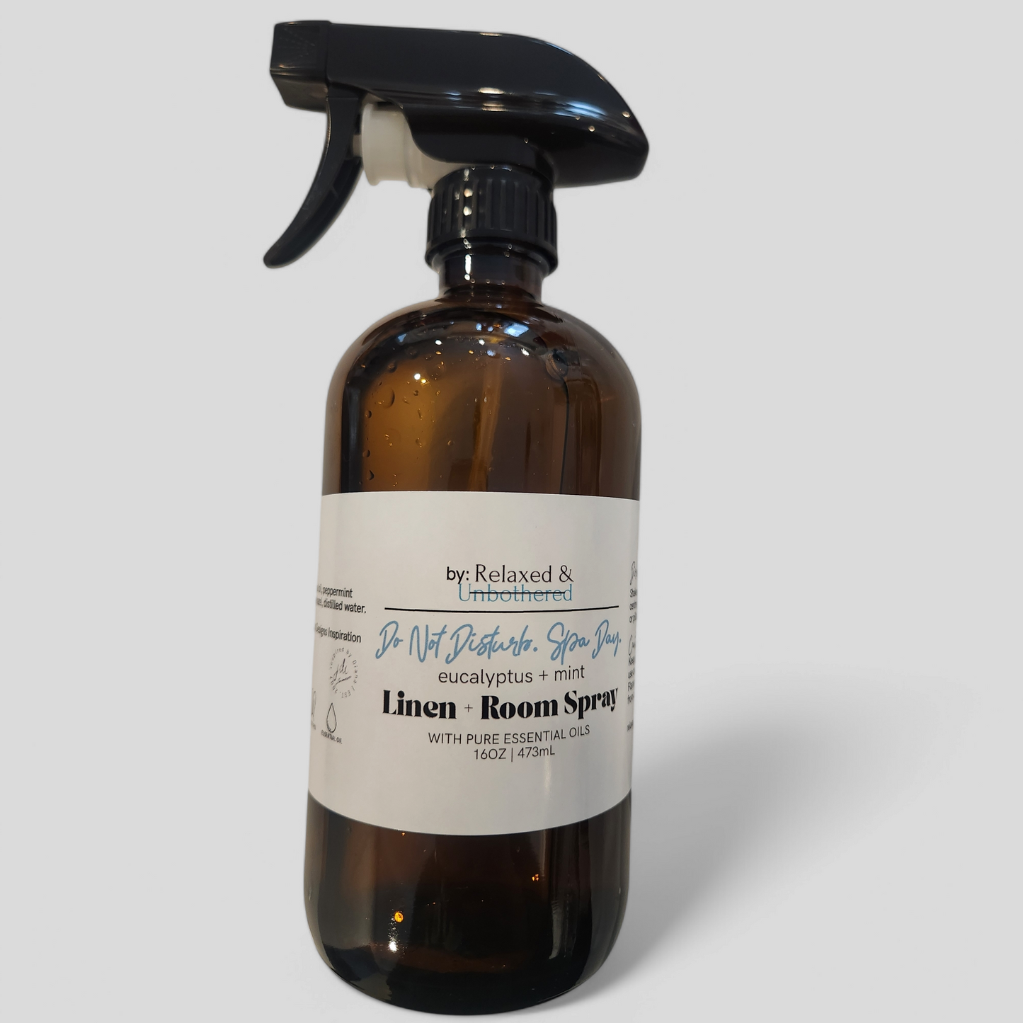 Do Not Disturb. Spa Day (eucalyptus + mint) Room + Linen Spray