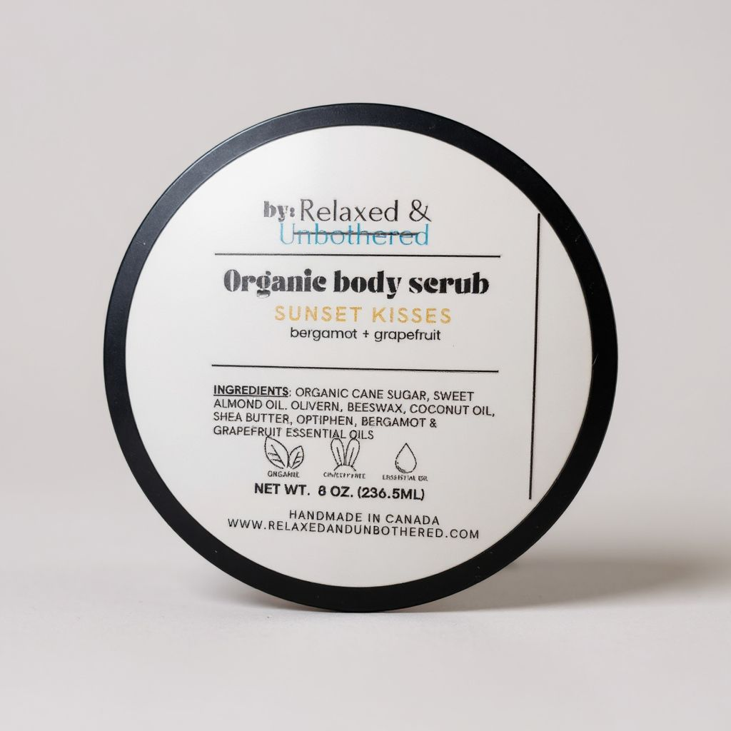 Sunset Kisses [bergamot + grapefruit] Organic Body Scrub (8oz)