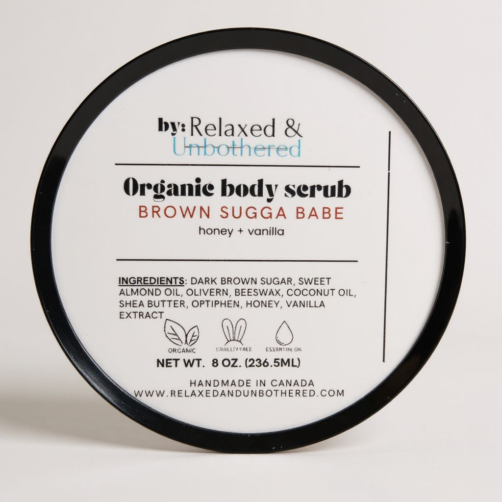 Brown Sugga Babe [vanilla + honey] Organic Body Scrub (8oz)